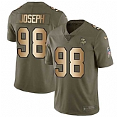 Nike Vikings 98 Linval Joseph Olive Gold Salute To Service Limited Jersey Dzhi,baseball caps,new era cap wholesale,wholesale hats